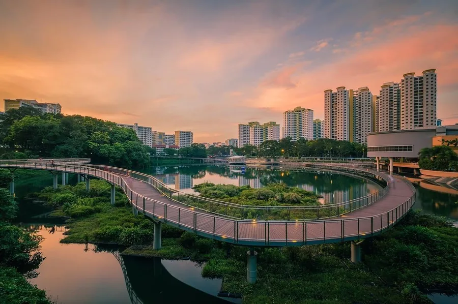 Greenery and parkland near Solano Grand EC in Bukit Panjang